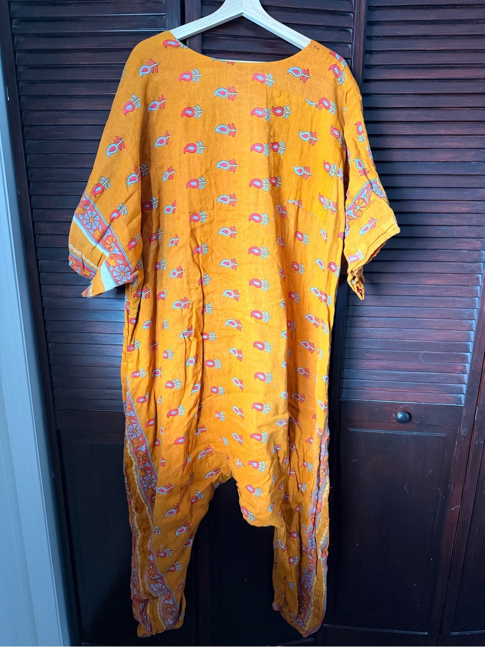 Boho Printed Jumpsuit in Mustard by Kantha Bae - Picture 5 of 6
